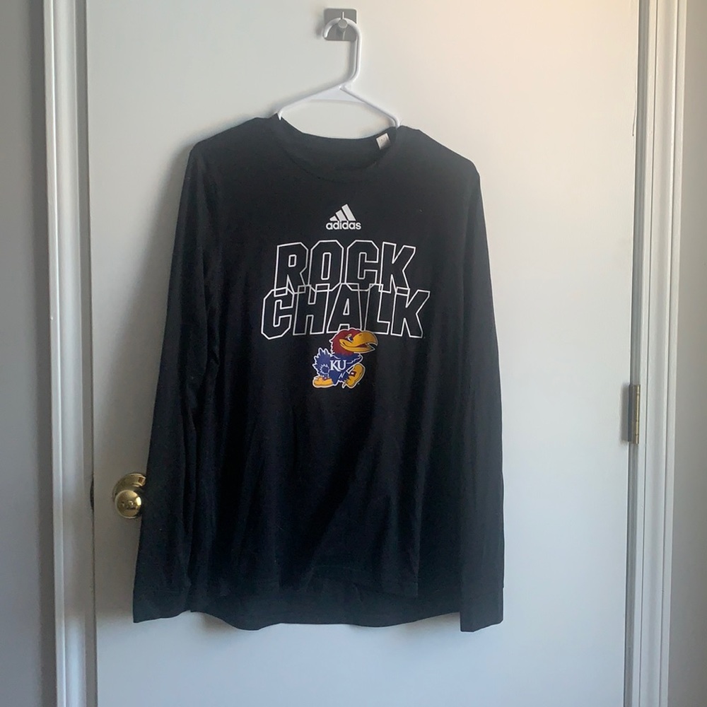Men’s KU adidas long sleeve size L